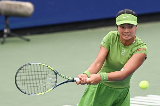 August 1, 2026, Washington, D.C, U.S: ALEXANDRA EALA hits a backhand during her semifinal win against Naomi Osaka at the Rock Creek Tennis Center. Washington U.S - ZUMAg196 20260801_zap_g196_030 Copyright: xKylexGustafsonx