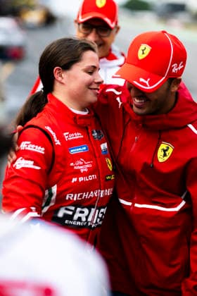 AUTO - IMSA - ROAD AMERICA 2026 WADOUX DUCELLIER Lilou (fra), AF Corse, Ferrari 296 GT3 Evo, portrait, FUOCO Antonio (ita), AF Corse, Ferrari 296 GT3 Evo, portrait during the Motul SportsCar Endurance Grand Prix, 8th round of the 2026 IMSA WeatherTech SportsCar Championship, from July 31 to August 2, 2026 on the Road America Circuit in Elkhart Lake, Wisconsin, United States of America - Elkhart LakeUnited States  Copyright: xFabrizioxBoldonix