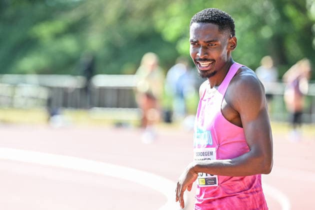 IFAM outdoor Oordegem 2026 Raphael Mohamed (FRANCE) runs 110m hurdles MEN pictured during IFAM outdoor Oordegem , on Saturday 1 August 2026 in Oordegem , Belgium . PHOTO ISOSPORT Stijn Audooren Oordegem Belgium  Copyright: xStijnxAudoorenx 20260801_103436_SA2_4253