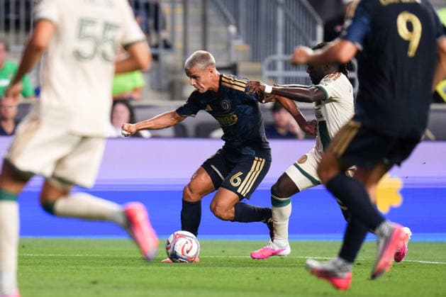 August 01, 2026: Philadelphia Union Midfielder Cavan Sullivan (6) controls the ball during the first half of an MLS, Fussball Herren, USA match against Atlanta United at Subaru Park in Chester, Pennsylvania. CSM Chester United States of America - ZUMAc04_ 20260801_zma_c04_151 Copyright: xKylexRoddenx
