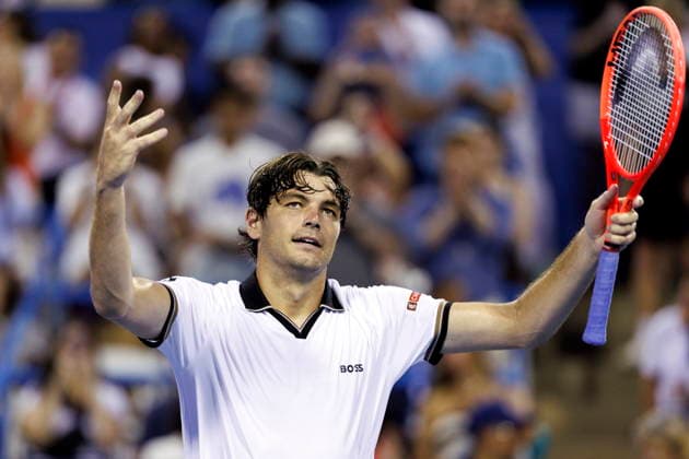 Mubadala Citi DC Tennis Open Taylor Fritz of the USA celebrates after beating Brandon Nakashima of the USA during their semi final match at the Mubadala Citi DC Open in Washington, DC, USA, 01 August 2026. WASHINGTON, DC DC UNITED STATES  Copyright: xWILLxOLIVERx