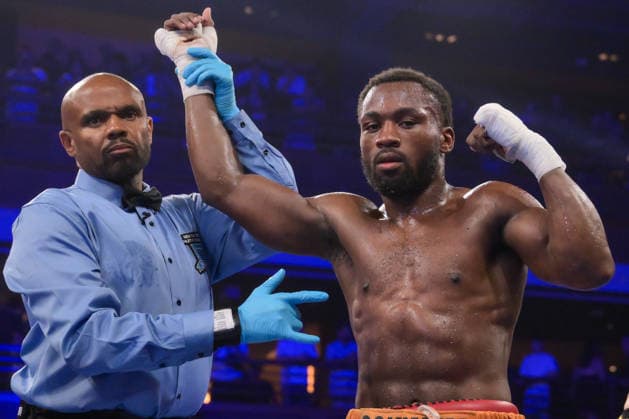 August 1, 2026, Las Vegas, Nevada, USA: CHARLES CONWELL (22-1-17KOs) of Cleveland, OH stops PAUL KROLL (21-1-2-8KOs) of Philadelphia, PA by a TKO in the last round during Golden Boy promotion at the Virgin Hotel in Las Vegas. Las Vegas USA - ZUMAo117 20260801_zsp_o117_003 Copyright: xMikaelxOnax