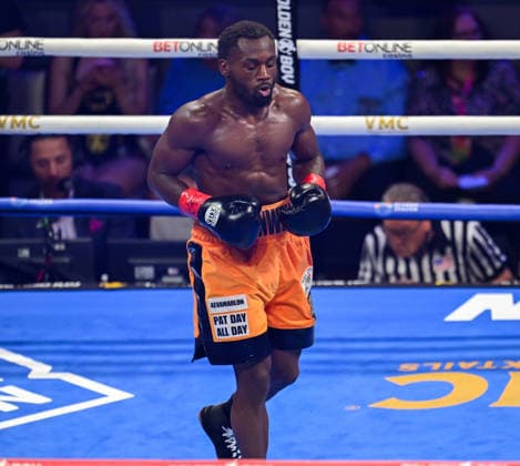 Charles Conwell vs. Paul Kroll in Las Vegas LAS VEGAS, NEVADA - AUG 1: Charles Conwell reacts after he knocked Paul Kroll (not seen) out in the round 9 during their super welterweight title fight on Saturday night at The Theater Virgin Hotel in Las Vegas, Nevada, United States on August 1, 2026 on the undercard of Lamont Roach s and William Zepeda s clash for the WBC World Lightweight championship. Tayfun Coskun Anadolu Nevada United States. Editorial use only. Please get in touch for any other usage.  Copyright: x2026xAnadoluxTayfunxCoskunx