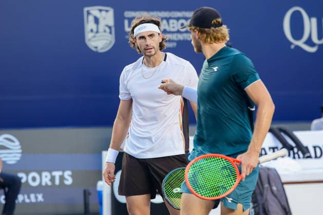 LOS CABOS TENNIS OPEN 2026 LOS CABOS TENNIS OPEN 2026 FINN REYNOLDS JAMES WATT VS RYAN SEGGERMAN PATRICK TRHAC 01082026 LOS CABOS, MEXICO. Action photo of Ryan Seggerman and Patrick Trhac, during the doubles final match at the Los Cabos Tennis Open 2026 at the Cabo Sports Complex in Baja California, Mexico. Foto de accion de Ryan Seggerman y Patrick Trhac, durante juego de la final de dobles del Los Cabos Tennis Open 2026 celebrado en el Cabo Sports Complex en Baja California, Mexico. PHOTO BY IMAGENSHOP AGENCIA FOTOGRAFICA LOS CABOS BAJA CALIFORNIA MEXICO *** LOS CABOS TENNIS OPEN 2026 LOS CABOS TENNIS OPEN 2026 FINN REYNOLDS JAMES WATT VS RYAN SEGGERMAN PATRICK TRHAC 01 08 2026 LOS CABOS, MEXICO Action photo of Ryan Seggerman and Patrick Trhac during the doubles final at the 2026 Los Cabos Tennis Open at the Cabo Sports Complex in Baja California, Mexico Action photo of Ryan Seggerman and Patrick Trhac, during the doubles final match of the 2026 Los Cabos Tennis Open held at the Cabo Sports Complex in Baja California, Mexico PHOTO BY IMAGENSHOP PHOTO AGENCY LOS CABOS BAJA CALIFORNIA MEXICO Copyright: xIMAGENSHOPxAGENCIAxFOTOGRAFICAx