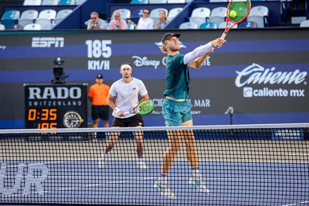LOS CABOS TENNIS OPEN 2026 LOS CABOS TENNIS OPEN 2026 FINN REYNOLDS JAMES WATT VS RYAN SEGGERMAN PATRICK TRHAC 01082026 LOS CABOS, MEXICO. Action photo of Ryan Seggerman and Patrick Trhac, during the doubles final match at the Los Cabos Tennis Open 2026 at the Cabo Sports Complex in Baja California, Mexico. Foto de accion de Ryan Seggerman and Patrick Trhac, durante juego de la final de dobles del Los Cabos Tennis Open 2026 celebrado en el Cabo Sports Complex en Baja California, Mexico. PHOTO BY IMAGENSHOP AGENCIA FOTOGRAFICA LOS CABOS BAJA CALIFORNIA MEXICO *** LOS CABOS TENNIS OPEN 2026 LOS CABOS TENNIS OPEN 2026 FINN REYNOLDS JAMES WATT VS RYAN SEGGERMAN PATRICK TRHAC 01 08 2026 LOS CABOS, MEXICO Action photo of Ryan Seggerman and Patrick Trhac during the doubles final at the 2026 Los Cabos Tennis Open at the Cabo Sports Complex in Baja California, Mexico Action photo of Ryan Seggerman and Patrick Trhac, during the doubles final match at the 2026 Los Cabos Tennis Open held at the Cabo Sports Complex in Baja California, Mexico PHOTO BY IMAGENSHOP PHOTO AGENCY LOS CABOS BAJA CALIFORNIA MEXICO Copyright: xIMAGENSHOPxAGENCIAxFOTOGRAFICAx