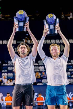 LOS CABOS TENNIS OPEN 2026 LOS CABOS TENNIS OPEN 2026 FINN REYNOLDS JAMES WATT VS RYAN SEGGERMAN PATRICK TRHAC 01082026 LOS CABOS, MEXICO. Action photo of Ryan Seggerman and Patrick Trhac, during the doubles final match at the Los Cabos Tennis Open 2026 at the Cabo Sports Complex in Baja California, Mexico. Foto de accion de Ryan Seggerman and Patrick Trhac, durante juego de la final de dobles del Los Cabos Tennis Open 2026 celebrado en el Cabo Sports Complex en Baja California, Mexico. PHOTO BY IMAGENSHOP AGENCIA FOTOGRAFICA LOS CABOS BAJA CALIFORNIA MEXICO *** LOS CABOS TENNIS OPEN 2026 LOS CABOS TENNIS OPEN 2026 FINN REYNOLDS JAMES WATT VS RYAN SEGGERMAN PATRICK TRHAC 01 08 2026 LOS CABOS, MEXICO Action photo of Ryan Seggerman and Patrick Trhac during the doubles final at the 2026 Los Cabos Tennis Open at the Cabo Sports Complex in Baja California, Mexico Action photo of Ryan Seggerman and Patrick Trhac, during the doubles final match of the 2026 Los Cabos Tennis Open held at the Cabo Sports Complex in Baja California, Mexico PHOTO BY IMAGENSHOP PHOTO AGENCY LOS CABOS BAJA CALIFORNIA MEXICO Copyright: xIMAGENSHOPxAGENCIAxFOTOGRAFICAx