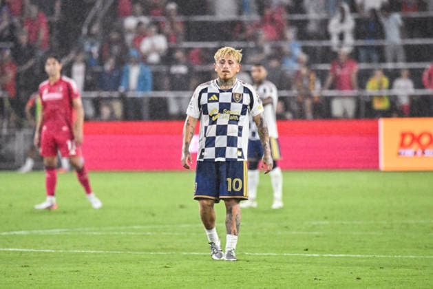 ST. LOUIS, MO - AUGUST 01: Diego Luna (10) of the Real Salt Lake during the MLS, Fussball Herren, USA regular season match where St. Louis CITY SC hosted Real Salt Lake on Saturday August 1st, 2026, at Energizer Park in St. Louis City, MO. (Photo by Rick Ulreich Icon Sportswire) SOCCER: AUG 01 MLS St. Louis CITY SC vs Real Salt Lake EDITORIAL USE ONLY Icon26080121
