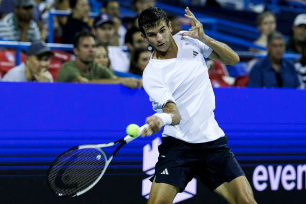 Mubadala Citi DC Tennis Open Rafael Jodar of Spain in action against Alejandro Tabilo of Chile during their semi final match at the Mubadala Citi DC OpenIn Washington, DC, USA, 01 August 2026. WASHINGTON, DC DC UNITED STATES  Copyright: xWILLxOLIVERx