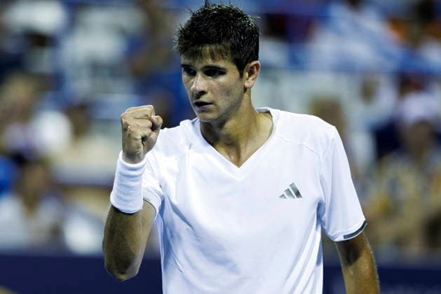 Mubadala Citi DC Tennis Open Rafael Jodar of Spain reacts while in action against Alejandro Tabilo of Chile during their semi final match at the Mubadala Citi DC OpenIn Washington, DC, USA, 01 August 2026. WASHINGTON, DC DC UNITED STATES  Copyright: xWILLxOLIVERx