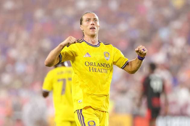 match between New York Red Bulls and Orlando for the MLS, Fussball Herren, USA Griffin Dorsey of Orlando during a match between the New York Red Bulls and Orlando City for the MLS (Major League Soccer) at the Sports Illustrated Stadium in Harrison, New Jersey, United States on the evening of Saturday, August 1, 2026. HARRISON sports illustrated stadium NJ UNITED STATES Copyright: xWILLIAMxVOLCOVx