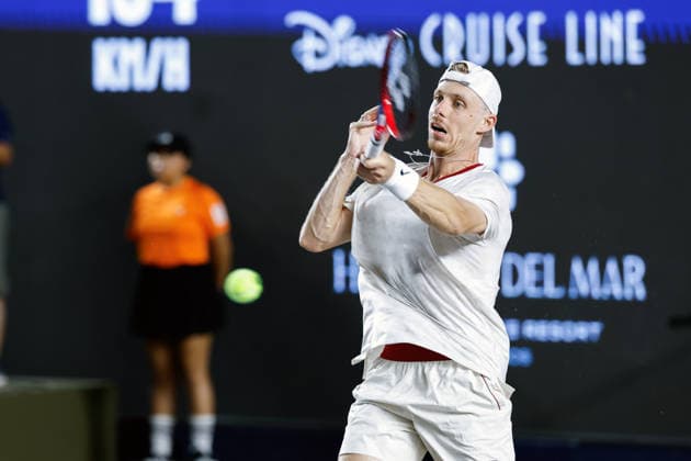 LOS CABOS TENNIS OPEN 2026 LOS CABOS TENNIS OPEN 2026 ARTHUR GEA VS DENIS SHAPOVALOV 01082026 LOS CABOS, MEXICO. Action photo of Denis Shapovalov of Canada, during the singles final match at the Los Cabos Tennis Open 2026 at the Cabo Sports Complex in Baja California, Mexico. Foto de accion de Denis Shapovalov de Canada, durante juego de la final de singles del Los Cabos Tennis Open 2026 celebrado en el Cabo Sports Complex en Baja California, Mexico. PHOTO BY IMAGENSHOP AGENCIA FOTOGRAFICA LOS CABOS BAJA CALIFORNIA MEXICO *** LOS CABOS TENNIS OPEN 2026 LOS CABOS TENNIS OPEN 2026 ARTHUR GEA VS DENIS SHAPOVALOV 01 08 2026 LOS CABOS, MEXICO Action photo of Denis Shapovalov of Canada during the singles final match at the 2026 Los Cabos Tennis Open at the Cabo Sports Complex in Baja California, Mexico Action photo of Denis Shapovalov of Canada, during the singles final match of the 2026 Los Cabos Tennis Open held at the Cabo Sports Complex in Baja California, Mexico PHOTO BY IMAGENSHOP PHOTO AGENCY LOS CABOS BAJA CALIFORNIA MEXICO Copyright: xIMAGENSHOPxAGENCIAxFOTOGRAFICAx