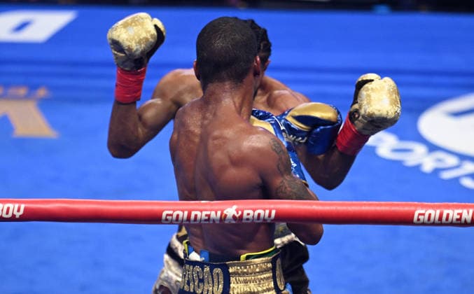 Raymond Muratalla vs. Robson Conceicao in Las Vegas LAS VEGAS, NEVADA - AUG 1: Raymond Muratalla (red & gold glove) and Robson Conceicao (blue & gold glove) exchange punches during their IBF lightweight World Championship, WM, Weltmeisterschaft title fight on Saturday night at The Theater Virgin Hotel in Las Vegas, Nevada, United States on August 1, 2026. Tayfun Coskun Anadolu Nevada United States. Editorial use only. Please get in touch for any other usage.  Copyright: x2026xAnadoluxTayfunxCoskunx