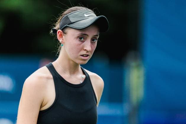 August 1, 2026, Toronto, Ontario, Canada: ANA GRUBOR of Canada is seen during her women s singles qualifying match against MAYA JOINT of Australia at the 2026 National Bank Open at Sobeys Stadium in Toronto, Ontario. Toronto Canada - ZUMAt160 20260801_zip_t160_028 Copyright: xMathewxTsangx