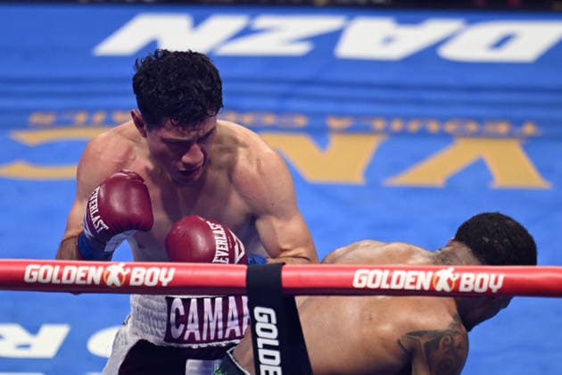 Lamont Roach vs. William Zepeda in Las Vegas LAS VEGAS, NEVADA - AUG 1: Lamont Roach (turquoise glove) and William Zepeda (burgundy glove) exchange punches during the main event for their WBC Lightweight World Championship, WM, Weltmeisterschaft title fight on Saturday night at The Theater Virgin Hotel in Las Vegas, Nevada, United States on August 1, 2026. Tayfun Coskun Anadolu Las Vegas United States. Editorial use only. Please get in touch for any other usage.  Copyright: x2026xAnadoluxTayfunxCoskunx