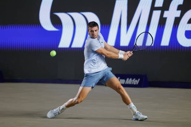LOS CABOS TENNIS OPEN 2026 LOS CABOS TENNIS OPEN 2026 ARTHUR GEA VS DENIS SHAPOVALOV 01082026 LOS CABOS, MEXICO. Action photo of Arthur Gea of France, during the singles final match at the Los Cabos Tennis Open 2026 at the Cabo Sports Complex in Baja California, Mexico. Foto de accion de Arthur Gea de Francia, durante juego de la final de singles del Los Cabos Tennis Open 2026 celebrado en el Cabo Sports Complex en Baja California, Mexico. PHOTO BY IMAGENSHOP AGENCIA FOTOGRAFICA LOS CABOS BAJA CALIFORNIA MEXICO *** LOS CABOS TENNIS OPEN 2026 LOS CABOS TENNIS OPEN 2026 ARTHUR GEA VS DENIS SHAPOVALOV 01 08 2026 LOS CABOS, MEXICO Action photo of Arthur Gea of France during the singles final match at the 2026 Los Cabos Tennis Open at the Cabo Sports Complex in Baja California, Mexico Action photo of Arthur Gea of France, during the singles final match of the 2026 Los Cabos Tennis Open held at the Cabo Sports Complex in Baja California, Mexico PHOTO BY IMAGENSHOP PHOTO AGENCY LOS CABOS BAJA CALIFORNIA MEXICO Copyright: xIMAGENSHOPxAGENCIAxFOTOGRAFICAx