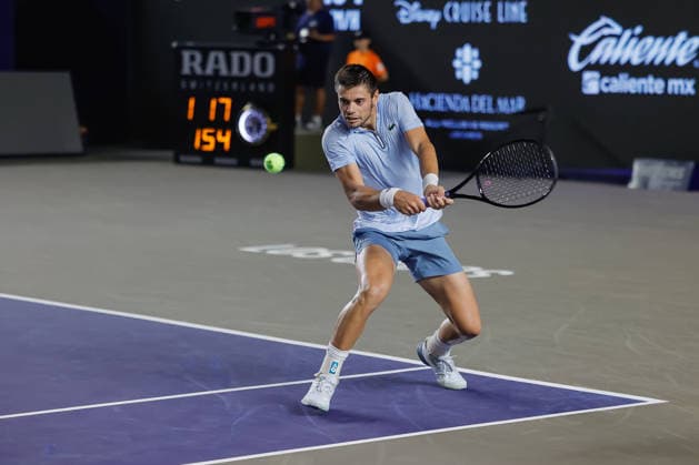 LOS CABOS TENNIS OPEN 2026 LOS CABOS TENNIS OPEN 2026 ARTHUR GEA VS DENIS SHAPOVALOV 01082026 LOS CABOS, MEXICO. Action photo of Arthur Gea of France, during the singles final match at the Los Cabos Tennis Open 2026 at the Cabo Sports Complex in Baja California, Mexico. Foto de accion de Arthur Gea de Francia, durante juego de la final de singles del Los Cabos Tennis Open 2026 celebrado en el Cabo Sports Complex en Baja California, Mexico. PHOTO BY IMAGENSHOP AGENCIA FOTOGRAFICA LOS CABOS BAJA CALIFORNIA MEXICO *** LOS CABOS TENNIS OPEN 2026 LOS CABOS TENNIS OPEN 2026 ARTHUR GEA VS DENIS SHAPOVALOV 01 08 2026 LOS CABOS, MEXICO Action photo of Arthur Gea of France during the singles final match at the 2026 Los Cabos Tennis Open at the Cabo Sports Complex in Baja California, Mexico Action photo of Arthur Gea of France, during the singles final match of the 2026 Los Cabos Tennis Open held at the Cabo Sports Complex in Baja California, Mexico PHOTO BY IMAGENSHOP PHOTO AGENCY LOS CABOS BAJA CALIFORNIA MEXICO Copyright: xIMAGENSHOPxAGENCIAxFOTOGRAFICAx