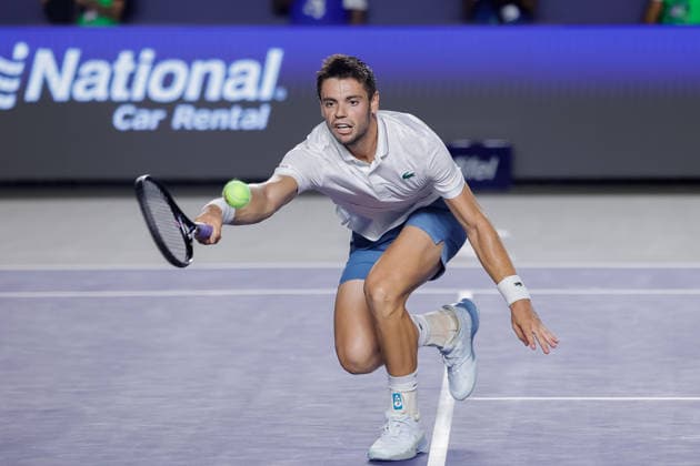 LOS CABOS TENNIS OPEN 2026 LOS CABOS TENNIS OPEN 2026 ARTHUR GEA VS DENIS SHAPOVALOV 01082026 LOS CABOS, MEXICO. Action photo of Arthur Gea of France, during the singles final match at the Los Cabos Tennis Open 2026 at the Cabo Sports Complex in Baja California, Mexico. Foto de accion de Arthur Gea de Francia, durante juego de la final de singles del Los Cabos Tennis Open 2026 celebrado en el Cabo Sports Complex en Baja California, Mexico. PHOTO BY IMAGENSHOP AGENCIA FOTOGRAFICA LOS CABOS BAJA CALIFORNIA MEXICO *** LOS CABOS TENNIS OPEN 2026 LOS CABOS TENNIS OPEN 2026 ARTHUR GEA VS DENIS SHAPOVALOV 01 08 2026 LOS CABOS, MEXICO Action photo of Arthur Gea of France during the singles final match at the 2026 Los Cabos Tennis Open at the Cabo Sports Complex in Baja California, Mexico Action photo of Arthur Gea of France, during the singles final match of the 2026 Los Cabos Tennis Open held at the Cabo Sports Complex in Baja California, Mexico PHOTO BY IMAGENSHOP PHOTO AGENCY LOS CABOS BAJA CALIFORNIA MEXICO Copyright: xIMAGENSHOPxAGENCIAxFOTOGRAFICAx
