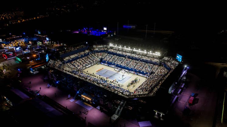 LOS CABOS TENNIS OPEN 2026 LOS CABOS TENNIS OPEN 2026 AERIAL VIEW 01082026 LOS CABOS, MEXICO. Aerial view of the main stadium during the singles final match at the Los Cabos Tennis Open 2026 at the Cabo Sports Complex in Baja California, Mexico. Vista aerea del estadio principal durante juego de la final de singles del Los Cabos Tennis Open 2026 celebrado en el Cabo Sports Complex en Baja California, Mexico. PHOTO BY IMAGENSHOP AGENCIA FOTOGRAFICA LOS CABOS BAJA CALIFORNIA MEXICO *** LOS CABOS TENNIS OPEN 2026 LOS CABOS TENNIS OPEN 2026 AERIAL VIEW 01 08 2026 LOS CABOS, MEXICO Aerial view of the main stadium during the singles final match at the Los Cabos Tennis Open 2026 held at the Cabo Sports Complex in Baja California, Mexico Aerial view of the main stadium during the singles final match at the Los Cabos Tennis Open 2026 held at the Cabo Sports Complex in Baja California, Mexico PHOTO BY IMAGENSHOP PHOTO AGENCY LOS CABOS BAJA CALIFORNIA MEXICO Copyright: xIMAGENSHOPxAGENCIAxFOTOGRAFICAx