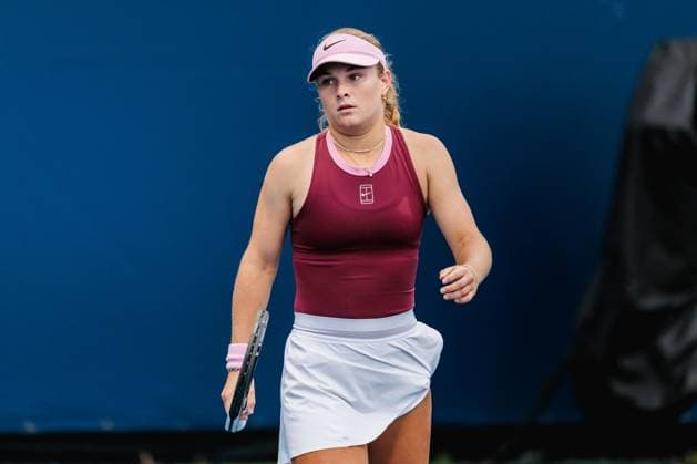 August 1, 2026, Toronto, Ontario, Canada: EMERSON JONES of Australia is seen during her women s singles qualifying match against VARVARA LEPCHENKO of United States of America at the 2026 National Bank Open at Sobeys Stadium in Toronto, Ontario. Toronto Canada - ZUMAt160 20260801_zip_t160_038 Copyright: xMathewxTsangx