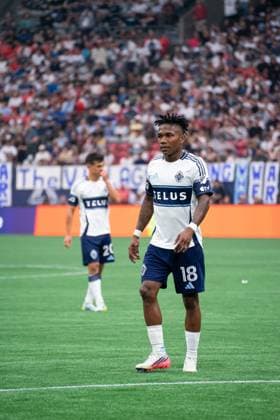 VANCOUVER, CANADA - AUGUST 1: Edier Ocampo of Vancouver Whitecaps FC in action during the Major League Soccer match between Vancouver Whitecaps FC and Los Angeles FC at BC Place Stadium on August 1, 2026 in Vancouver, British Columbia, Canada.  Copyright: xAmyxElle SPPx Sportspressphoto_SPR199364