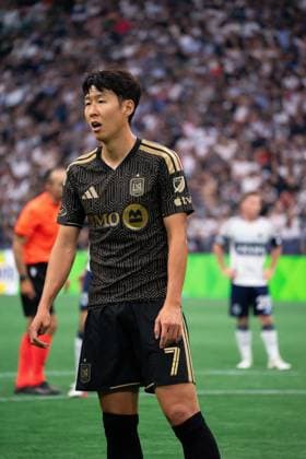 VANCOUVER, CANADA - AUGUST 1: Heung Min Son of Los Angeles FC in action during the Major League Soccer match between Vancouver Whitecaps FC and Los Angeles at BC Place Stadium on August 1, 2026 in Vancouver, British Columbia, Canada.  Copyright: xAmyxElle SPPx Sportspressphoto_SPR199375
