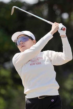 Golf: Women s British Open Minami Katsu of Japan plays a shot on the second hole during the third round of the Women s British Open golf tournament on Aug. 1, 2026, at Royal Lytham &amp; St Annes Golf Club in Lytham St Annes, England.  A14AA0005624766P