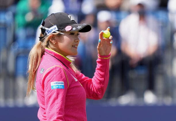Golf: Women s British Open Shiho Kuwaki of Japan is pictured after finishing the second round of the Women s British Open golf tournament on July 31, 2026, at Royal Lytham &amp; St Annes Golf Club in Lytham St Annes, England.  A14AA0005624769P