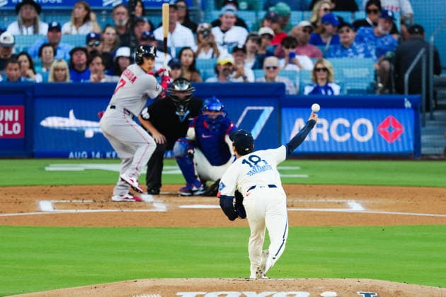 Baseball, MLB, Los Angeles Dodgers v Boston Red Sox