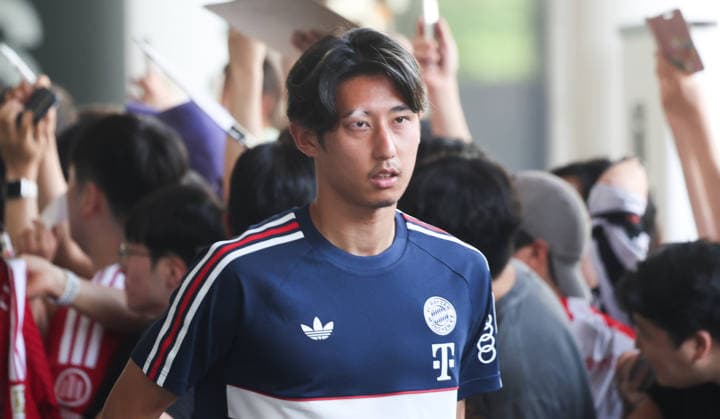 Football, Bundesliga, FC Bayern Munich, tour of Asia, arrival in Jeju