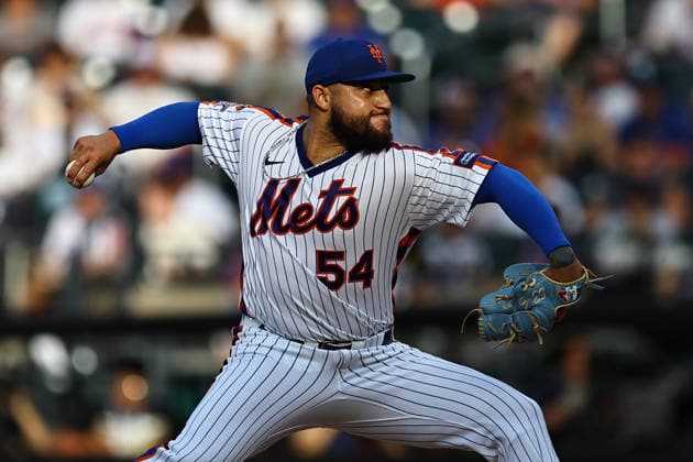 MLB, Baseball Herren, USA Miami Marlins Vs. New York Mets New York Mets relief pitcher Daniel Duarte, number 53, throws during the sixth inning of a baseball game against the Miami Marlins at Citi Field in Flushing, New York, on August 1, 2026. Flushing N.Y. United States  Copyright: xGordonxDonovanx originalFilename:donovan-mlbmiami260801_npVjy.jpg