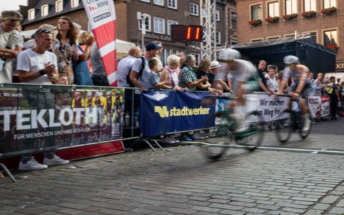 Radsport, 2. Bocholter Nacht, Strassenrennen, 01.08.2026, Ausrichter RC77 Bocholt Elite Bocholt Innenstadt Deutschland *** Cycling, 2nd Bocholt Night, Road Race, August 1, 2026, Organizer: RC77 Bocholt Elite, Bocholt City Center, Germany 260801_rr_rc77-bocholt_2-bcoholter-nacht_53462