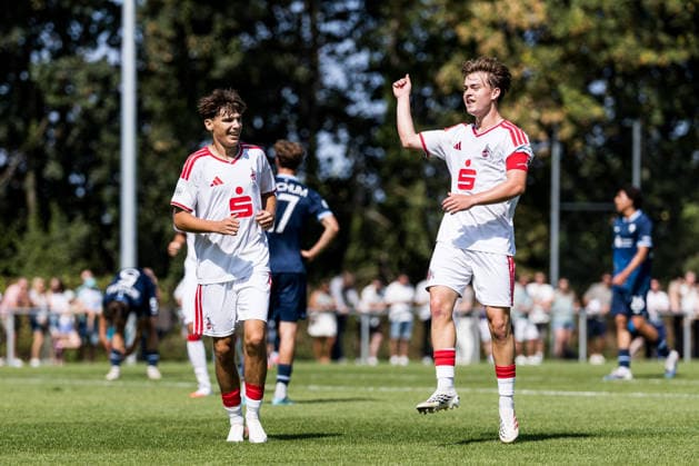 DFB-Pokal der Junioren: VfL Bochum 1848 vs. 1. FC Köln; 02.08.2026 BOCHUM, DEUTSCHLAN - AUGUST 02: Benjamin Ley (1. FC Köln, 8) bejubelt seinen 0:2 Treffer, Tor während der 1. Runde des DFB-Pokals der Junioren zwischen dem VfL Bochum 1848 vs. 1. FC Köln auf Rasen H4 des Nachwuchsleistungszentrum des VfL Bochum am 2. August 2026 in Bochum, Deutschland *** DFB Junior Cup: VfL Bochum 1848 vs. 1. FC Köln, August 2, 2026, BOCHUM, GERMANY. August 2: Benjamin Ley of 1. FC Köln, No. 8, celebrates his 0-2 goal, goal during the first round of the DFB Junior Cup between VfL Bochum 1848 and 1 FC Köln on Field H4 at the VfL Bochum Youth Academy on August 2, 2026, in Bochum, Germany Copyright: xBEAUTIFULxSPORTS Wunderlx