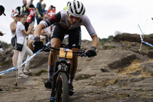 02.08.2026, Monteceneri, Monte Ceneri, 2026 UEC MTB European Championship, EM, Europameisterschaft XCO Women U23 s Final (cross country olympic) Anina Hutter 7 (SUI) Monteceneri Monte Ceneri Ticino Switzerland *** August 2, 2026, Monteceneri, Monte Ceneri, 2026 UEC MTB European Championship XCO Women U23 Final, Cross Country Olympic, Anina Hutter 7 SUI, Monteceneri, Monte Ceneri, Ticino, Switzerland Copyright: xJustPictures.ch FrancescoxMinghettix jp-en-FrMi-_NG_0801