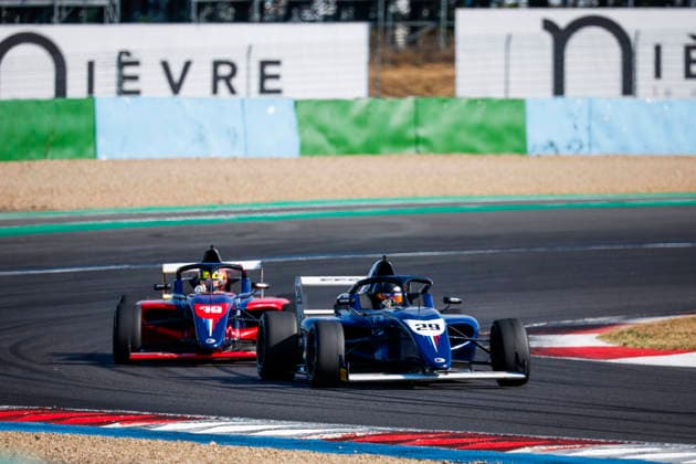 AUTO - CHAMPIONNAT DE FRANCE FFSA F4 2026 - MAGNY-COURS 29 DAUVERGNE MatthÃ o (FRA),Mygale M21-F4, action, 79 RAMAEKERS Thibaut (BEL),Mygale M21-F4, actionduring the 4th round of the Championnat de France FFSA F4 2026, from July 31 to August 2, 2026 on the Circuit de Nevers Magny-Cours, in Magny-Cours, France -  Copyright: xGREGORYxLENORMANDx