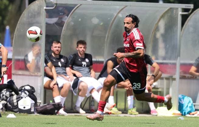 02.08.2026 - Fussball - Saison 2026 2027 - Testspiel Freundschaftsspiel Vorbereitungsspiel: 1. FC Nürnberg Nuernberg FCN ( Club ) - FSV Frankfurt - Sportfoto Zink DaMa - xdaxmax - Adriano Grimaldi (39, 1. FC Nürnberg FCN ) *** August 2, 2026 Soccer 2026–2027 Season Exhibition Match Friendly Match Preseason Match 1. FC Nürnberg FCN Club FSV Frankfurt Sports Photo Zink DaMa xdaxmax Adriano Grimaldi 39, 1. FC Nürnberg FCN