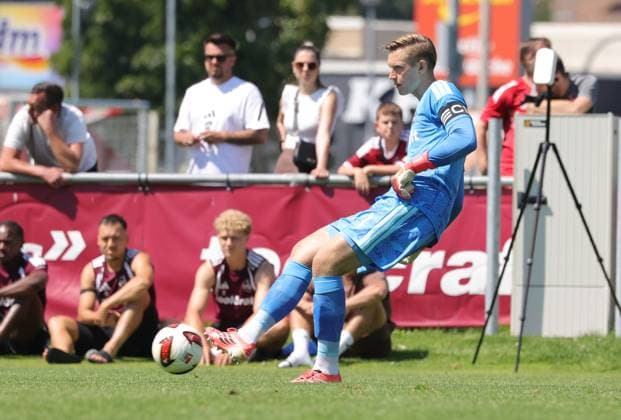 02.08.2026 - Fussball - Saison 2026 2027 - Testspiel Freundschaftsspiel Vorbereitungsspiel: 1. FC Nürnberg Nuernberg FCN ( Club ) - FSV Frankfurt - Sportfoto Zink DaMa - xdaxmax - Jan Reichert (1, 1. FC Nürnberg FCN ) *** August 2, 2026 Soccer 2026–2027 Season Exhibition Match Friendly Match Preseason Match 1. FC Nürnberg Nuremberg FCN Club FSV Frankfurt Sports Photo Zink DaMa xdaxmax Jan Reichert 1, 1. FC Nürnberg FCN