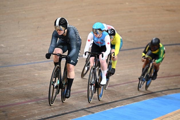 Glasgow 2026 Commonwealth Games Picture by Olly Hassell SWpix.com - 02 08 2026 - Glasgow 2026 Commonwealth Games - Track cycling, Rad, Radsport, Bahnrad, Bahn and Para Track Cycling - Sir Chris Hoy Velodrome, Glasgow, Scotland - Women s Keirin - First Round Repechages - Olivia King of New Zealand Glasgow Sir Chris Hoy Velodrome Scotland Copyright: x xSWpix.comx(t axPhotographyxHubxLtd)xOllyxHassell SWpix.comx SWP-3030-17584