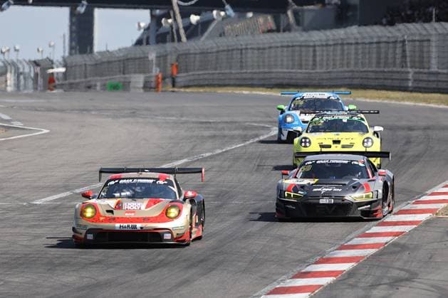 RECORD DATE NOT STATED 5 Mustafa Mehmet Kaya (TUR) Gabriele Piana (CHE) Mike Stursberg (Wermelskirchen GER), Porsche 911 GT3 R, Team: Black Falcon Team EAE (GER) und 50 Michael Heimrich (Oberursel GER) Arno Klasen (Karlshausen GER) Aris Balanan (BEL), Audi R8 LMS GT3 EVO II, Team: equipe vitesse (GER) GER, Motorsport, Nuerburgring Langstrecken Serie 2026, NLS, 6h ADAC Ruhr-Pokal-Rennen, Rennen 7, Nuerburgring, Deutschland, Rheinland-Pfalz, 01.08.2026 GER, Motorsport, Nuerburgring Langstrecken Serie 2026, NLS, 6h ADAC Ruhr-Pokal-Rennen, Rennen 7, Nuerburgring, Deutschland, Rheinland-Pfalz, 01.08.2026 Nuerburg *** 5 Mustafa Mehmet Kaya TUR Gabriele Piana CHE Mike Stursberg Wermelskirchen GER, Porsche 911 GT3 R, Team Black Falcon, Team EAE (GER), and 50 Michael Heimrich (Oberursel, GER), Arno Klasen (Karlshausen, GER), Aris Balanan (BEL), Audi R8 LMS GT3 EVO II, Team Equipe Vitesse (GER), GER, Motorsports, Nürburgring Endurance Series 2026, NLS, 6h ADAC Ruhr Cup Race, Race 7, Nürburgring, Germany, Rhineland-Palatinate, August 1, 2026 GER, Motorsports, 2026 Nürburgring Endurance Series, NLS, 6-Hour ADAC Ruhr Cup Race, Race 7, Nürburgring, Germany, Rhineland-Palatinate, August 1, 2026, Nürburgring Copyright: xEibner-Pressefoto JuergenxAugstx EP_JAT