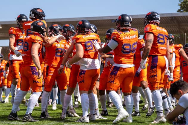 02.08.2026, xhfmx, American Football EFA European Football Alliance, Frankfurt Galaxy - Nordic Storm Einlauf der Galaxy (DFL DFB REGULATIONS PROHIBIT ANY USE OF PHOTOGRAPHS as IMAGE SEQUENCES and or QUASI-VIDEO) Frankfurt am Main *** August 2, 2026, xhfmx, American Football, EFA (European Football Alliance), Frankfurt Galaxy vs. Nordic Storm, Galaxy pregame entrance, DFL, DFB. REGULATIONS PROHIBIT ANY USE OF PHOTOGRAPHS AS IMAGE SEQUENCES AND OR QUASI-VIDEO. Frankfurt am Main