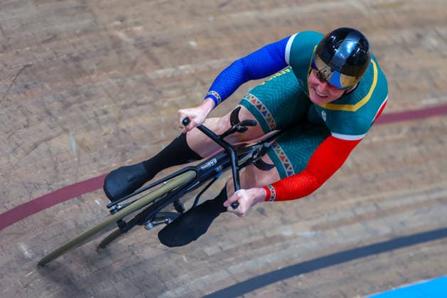 RECORD DATE NOT STATED 2nd August 2026; Glasgow, Scotland; 2026 Commonwealth Games, Final Day; Sir Chris Hoy Velodrome, Track cycling, Rad, Radsport, Bahnrad, Bahn Mens 1000m Time Trial, Mitchell Sparrow (RSA) RogerxEvans