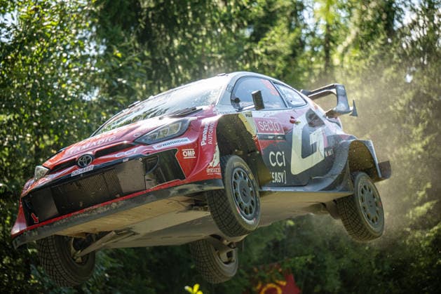 IPA87186178 - Oliver Solberg (SWE) and Elliott Edmondson (GBR) in a Toyota GR Yaris Rally1 from Toyota Gazoo Racing WRT in action during the FIA WRC, Motorsport Rallye, WM SECTO RALLY FINLAND in Jyväskylä, Finland, July 30–August 2, 2026.  Copyright: xFedericoxManoni IPAxSportx xx 87186178