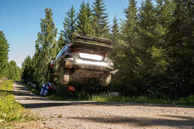IPA87186193 - Sami Pajari (FIN) and Marko Salminen (FIN) in a Toyota GR Yaris Rally1 from Toyota Gazoo Racing WRT2 in action during the FIA WRC, Motorsport Rallye, WM SECTO RALLY FINLAND in Jyväskylä, Finland, July 30–August 2, 2026.  Copyright: xFedericoxManoni IPAxSportx xx 87186193