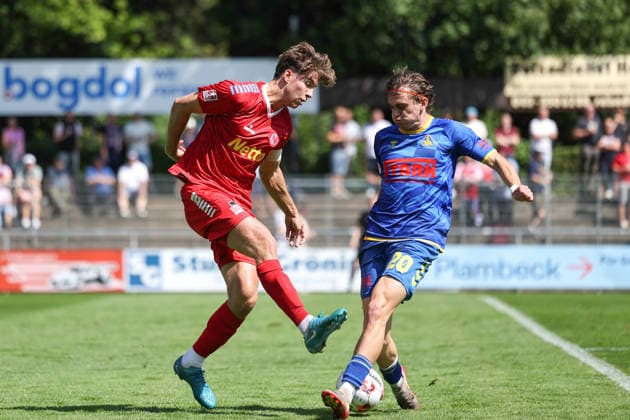 Fußball I Herren I Saison 2026 2027 I Regionalliga Nord I 1.Spieltag I Eintracht Norderstedt - SV Atlas Delmenhorst I 02.08.2026 Moritz Frahm (5, FC Eintracht Norderstedt) Lucas Bauer (20, SV Atlas Delmenhorst) *** Soccer I Men s I 2026–2027 Season I Regionalliga Nord I Matchday 1 I Eintracht Norderstedt vs. SV Atlas Delmenhorst I August 2, 2026 Moritz Frahm 5, FC Eintracht Norderstedt Lucas Bauer 20, SV Atlas Delmenhorst Copyright: xLobeca RalfxHomburgx