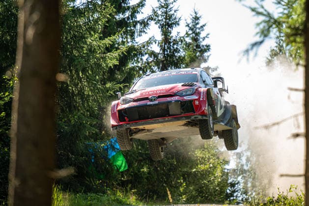 MOTORSPORTS - Rally - 2026 WRC, Motorsport Rallye, WM Rally Finland Photo by IPA ABACAPRESS.COM87186199 - Oliver Solberg (SWE) and Elliott Edmondson (GBR) in a Toyota GR Yaris Rally1 from Toyota Gazoo Racing WRT in action during the FIA WRC SECTO RALLY FINLAND in Jyväskylä, Finland, July 30–August 2, 2026. Finland Finland  Copyright: xIPAxSport ABACAx