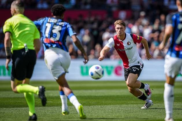 ROTTERDAM , 02-08-2026 , Stadium Feijenoord de Kuip , season 2026 2027 , Dutch preseason football , Friendly match between Feyenoord and Atalanta Bergamo (Kuip Cup) , picture shows Feyenoord player Thijs Kraaijeveld Feyenoord - Atalanta (friendly)  x205404030x Copyright:
