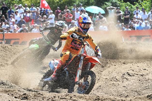 Italian Andrea Adamo pictured in action during the motocross MXGP Grand Prix Flanders, race 14 20 of the FIM Motocross World Championship, WM, Weltmeisterschaft Sunday, August 2, 2026, in Lommel. JILLxDELSAUX  x182612143x