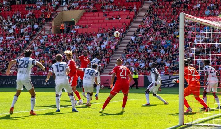 Fußball, Herren, Saison 2026 2027, Testspiel, 1. FC Union Berlin - Cagliari Calcio, Ilyas Ansah, Tor zum 2:2, 02.08.2026, *** Soccer, Men s, 2026–2027 Season, Friendly Match, 1. FC Union Berlin vs. Cagliari Calcio, Ilyas Ansah, Goal to make it 2–2, August 2, 2026, Copyright: xMatthiasxKochx