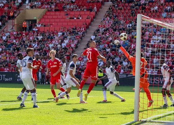 Fußball, Herren, Saison 2026 2027, Testspiel, 1. FC Union Berlin - Cagliari Calcio, Ilyas Ansah (3.v. l.), Tor zum 2:2, 02.08.2026, *** Soccer, Men s, 2026–2027 Season, Friendly Match, 1. FC Union Berlin vs. Cagliari Calcio, Ilyas Ansah (3rd from left), goal to make it 2–2, August 2, 2026, Copyright: xMatthiasxKochx