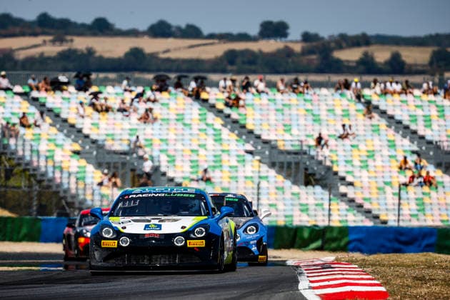 AUTO - CHAMPIONNAT DE FRANCE FFSA GT 2026 - MAGNY-COURS 38 BELTRAMELLI Viny (FRA), DUFFIEUX Fabian (BEL), Code Racing Development,Alpine A110 GT4 EVO, action during the 4th round of the Championnat de France FFSA GT 2026, from July 31 to August 2, 2026 on the Circuit de Nevers Magny-Cours, in Magny-Cours, France -  Copyright: xGREGORYxLENORMANDx