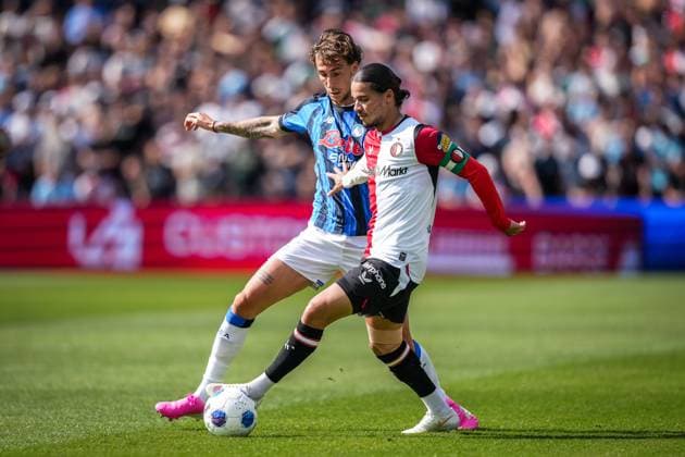 ROTTERDAM , 02-08-2026 , Stadium Feijenoord de Kuip , season 2026 2027 , Dutch preseason football , Friendly match between Feyenoord and Atalanta Bergamo (Kuip Cup) , picture shows Feyenoord player Anis Hadj Moussa Feyenoord - Atalanta (friendly)  x205406042x Copyright: